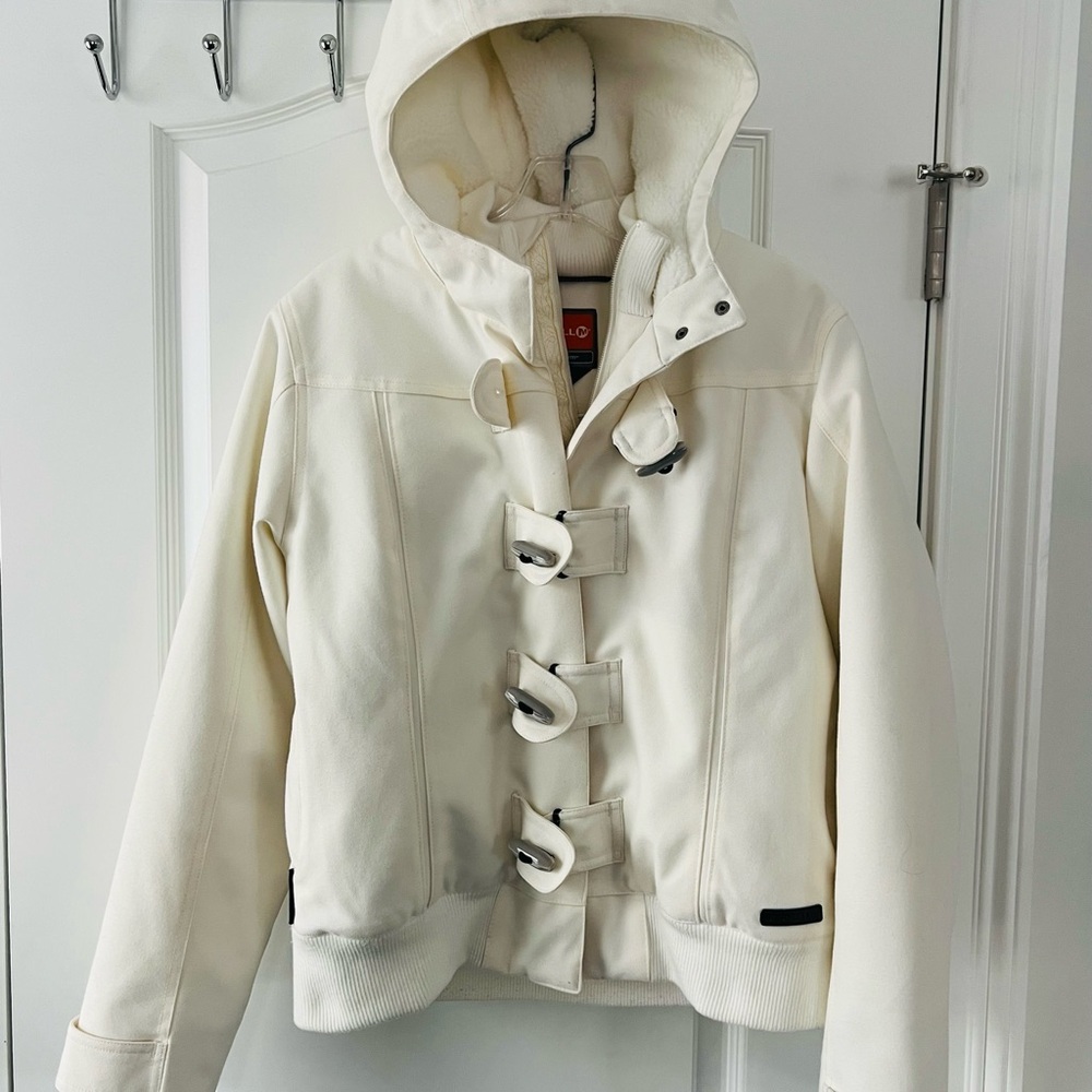 Merrell Opti-Warm White/Cream Jacket with Sherpa Lined Hood